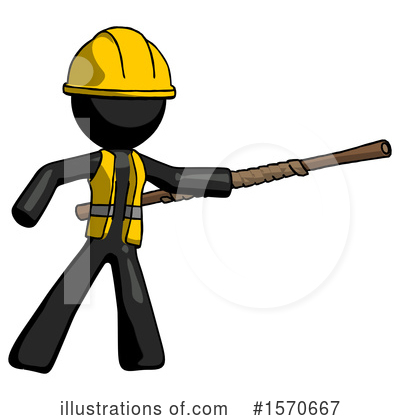 Royalty-Free (RF) Black Design Mascot Clipart Illustration by Leo Blanchette - Stock Sample #1570667