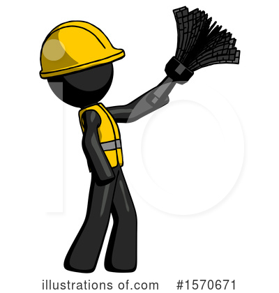 Royalty-Free (RF) Black Design Mascot Clipart Illustration by Leo Blanchette - Stock Sample #1570671
