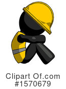 Black Design Mascot Clipart #1570679 by Leo Blanchette