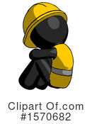 Black Design Mascot Clipart #1570682 by Leo Blanchette