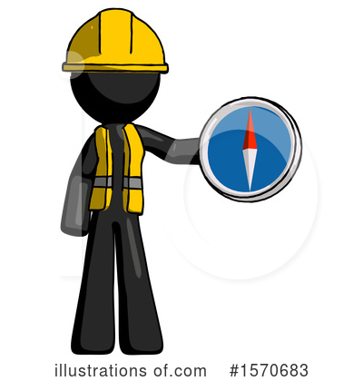 Royalty-Free (RF) Black Design Mascot Clipart Illustration by Leo Blanchette - Stock Sample #1570683
