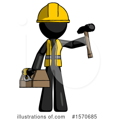 Royalty-Free (RF) Black Design Mascot Clipart Illustration by Leo Blanchette - Stock Sample #1570685