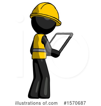 Royalty-Free (RF) Black Design Mascot Clipart Illustration by Leo Blanchette - Stock Sample #1570687