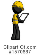 Black Design Mascot Clipart #1570687 by Leo Blanchette