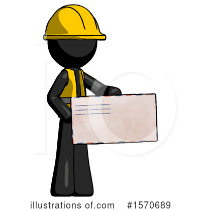 Royalty-Free (RF) Black Design Mascot Clipart Illustration by Leo Blanchette - Stock Sample #1570689