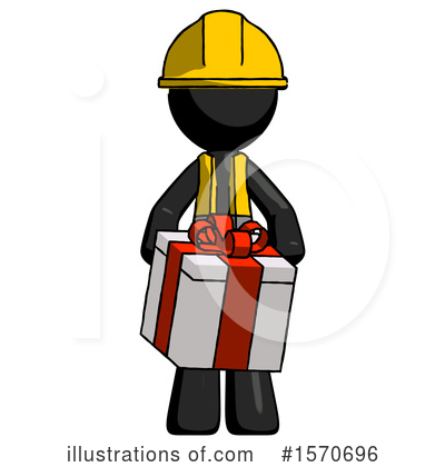 Royalty-Free (RF) Black Design Mascot Clipart Illustration by Leo Blanchette - Stock Sample #1570696