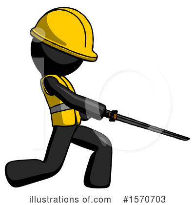 Royalty-Free (RF) Black Design Mascot Clipart Illustration by Leo Blanchette - Stock Sample #1570703