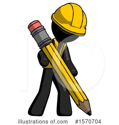 Royalty-Free (RF) Black Design Mascot Clipart Illustration by Leo Blanchette - Stock Sample #1570704