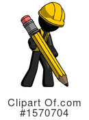 Black Design Mascot Clipart #1570704 by Leo Blanchette