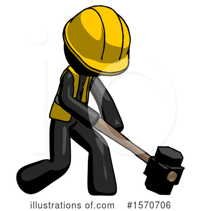 Royalty-Free (RF) Black Design Mascot Clipart Illustration by Leo Blanchette - Stock Sample #1570706