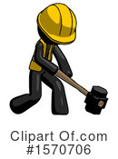 Black Design Mascot Clipart #1570706 by Leo Blanchette
