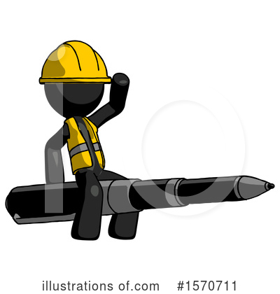 Royalty-Free (RF) Black Design Mascot Clipart Illustration by Leo Blanchette - Stock Sample #1570711