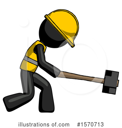 Royalty-Free (RF) Black Design Mascot Clipart Illustration by Leo Blanchette - Stock Sample #1570713
