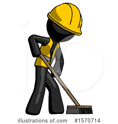 Royalty-Free (RF) Black Design Mascot Clipart Illustration by Leo Blanchette - Stock Sample #1570714