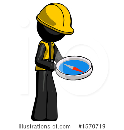 Royalty-Free (RF) Black Design Mascot Clipart Illustration by Leo Blanchette - Stock Sample #1570719