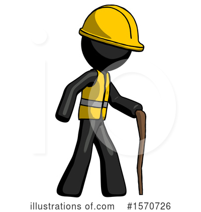 Royalty-Free (RF) Black Design Mascot Clipart Illustration by Leo Blanchette - Stock Sample #1570726