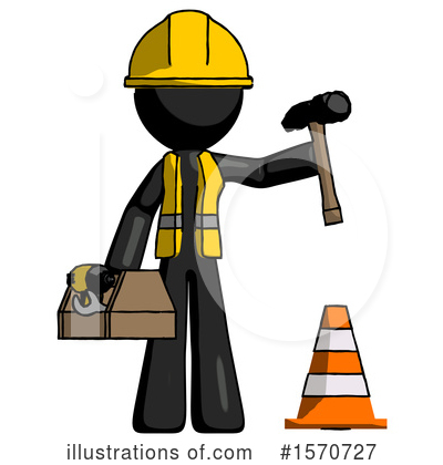 Royalty-Free (RF) Black Design Mascot Clipart Illustration by Leo Blanchette - Stock Sample #1570727