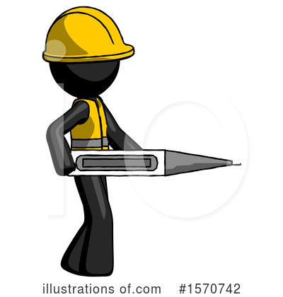Royalty-Free (RF) Black Design Mascot Clipart Illustration by Leo Blanchette - Stock Sample #1570742