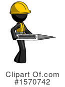 Black Design Mascot Clipart #1570742 by Leo Blanchette