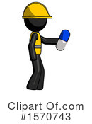 Black Design Mascot Clipart #1570743 by Leo Blanchette