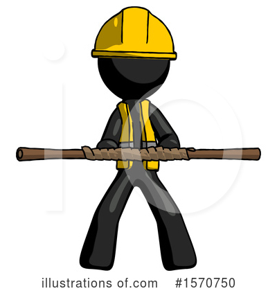 Royalty-Free (RF) Black Design Mascot Clipart Illustration by Leo Blanchette - Stock Sample #1570750