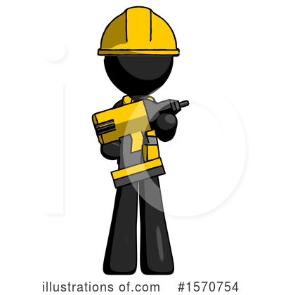 Royalty-Free (RF) Black Design Mascot Clipart Illustration by Leo Blanchette - Stock Sample #1570754