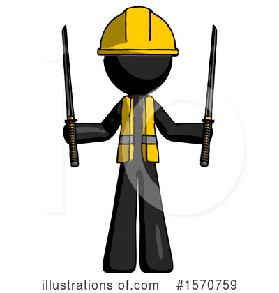 Royalty-Free (RF) Black Design Mascot Clipart Illustration by Leo Blanchette - Stock Sample #1570759