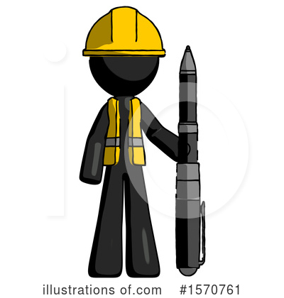 Royalty-Free (RF) Black Design Mascot Clipart Illustration by Leo Blanchette - Stock Sample #1570761