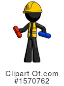 Black Design Mascot Clipart #1570762 by Leo Blanchette