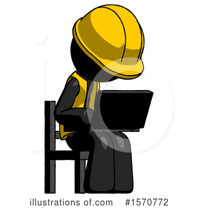 Royalty-Free (RF) Black Design Mascot Clipart Illustration by Leo Blanchette - Stock Sample #1570772