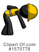 Black Design Mascot Clipart #1570778 by Leo Blanchette