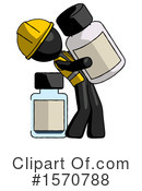 Black Design Mascot Clipart #1570788 by Leo Blanchette