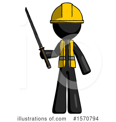 Royalty-Free (RF) Black Design Mascot Clipart Illustration by Leo Blanchette - Stock Sample #1570794