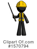 Black Design Mascot Clipart #1570794 by Leo Blanchette