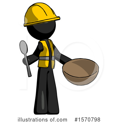 Royalty-Free (RF) Black Design Mascot Clipart Illustration by Leo Blanchette - Stock Sample #1570798