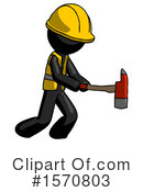 Black Design Mascot Clipart #1570803 by Leo Blanchette