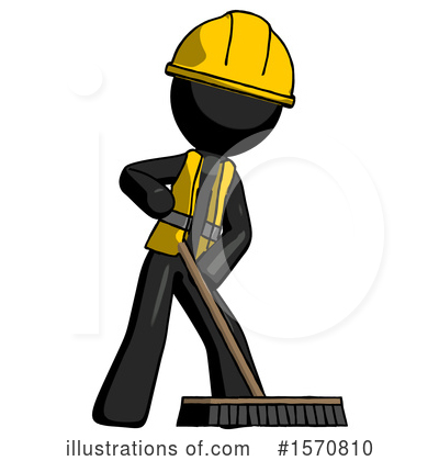 Royalty-Free (RF) Black Design Mascot Clipart Illustration by Leo Blanchette - Stock Sample #1570810