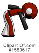 Black Design Mascot Clipart #1583617 by Leo Blanchette