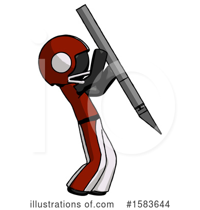 Royalty-Free (RF) Black Design Mascot Clipart Illustration by Leo Blanchette - Stock Sample #1583644