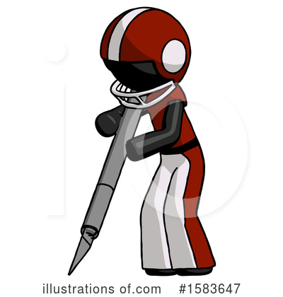 Royalty-Free (RF) Black Design Mascot Clipart Illustration by Leo Blanchette - Stock Sample #1583647