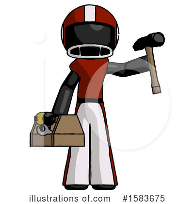 Royalty-Free (RF) Black Design Mascot Clipart Illustration by Leo Blanchette - Stock Sample #1583675
