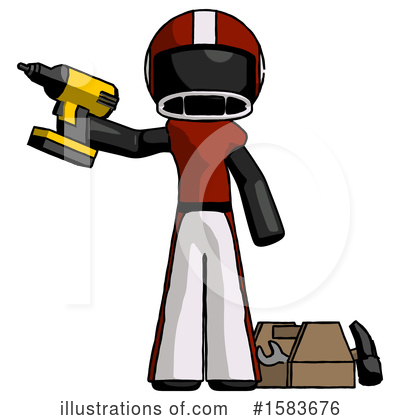 Royalty-Free (RF) Black Design Mascot Clipart Illustration by Leo Blanchette - Stock Sample #1583676
