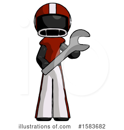 Royalty-Free (RF) Black Design Mascot Clipart Illustration by Leo Blanchette - Stock Sample #1583682