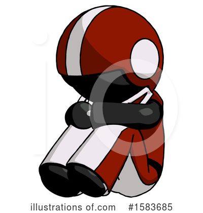 Royalty-Free (RF) Black Design Mascot Clipart Illustration by Leo Blanchette - Stock Sample #1583685