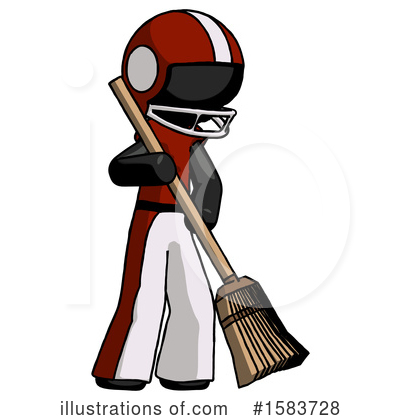 Royalty-Free (RF) Black Design Mascot Clipart Illustration by Leo Blanchette - Stock Sample #1583728