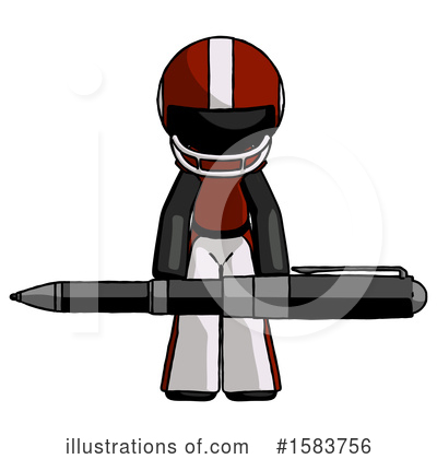 Royalty-Free (RF) Black Design Mascot Clipart Illustration by Leo Blanchette - Stock Sample #1583756