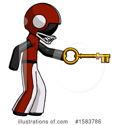 Royalty-Free (RF) Black Design Mascot Clipart Illustration by Leo Blanchette - Stock Sample #1583786
