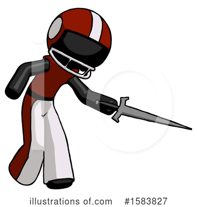 Royalty-Free (RF) Black Design Mascot Clipart Illustration by Leo Blanchette - Stock Sample #1583827