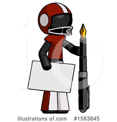 Royalty-Free (RF) Black Design Mascot Clipart Illustration by Leo Blanchette - Stock Sample #1583845