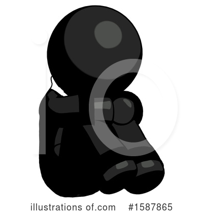Royalty-Free (RF) Black Design Mascot Clipart Illustration by Leo Blanchette - Stock Sample #1587865